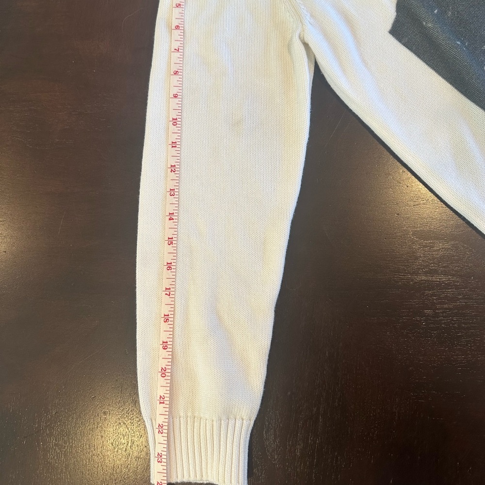 White/Cream NO PRIVACY STUDIOS John Lennon and Yoko Ono sweater (size medium) - Picture 6 of 6